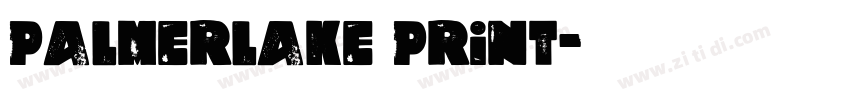 Palmerlake Print字体转换